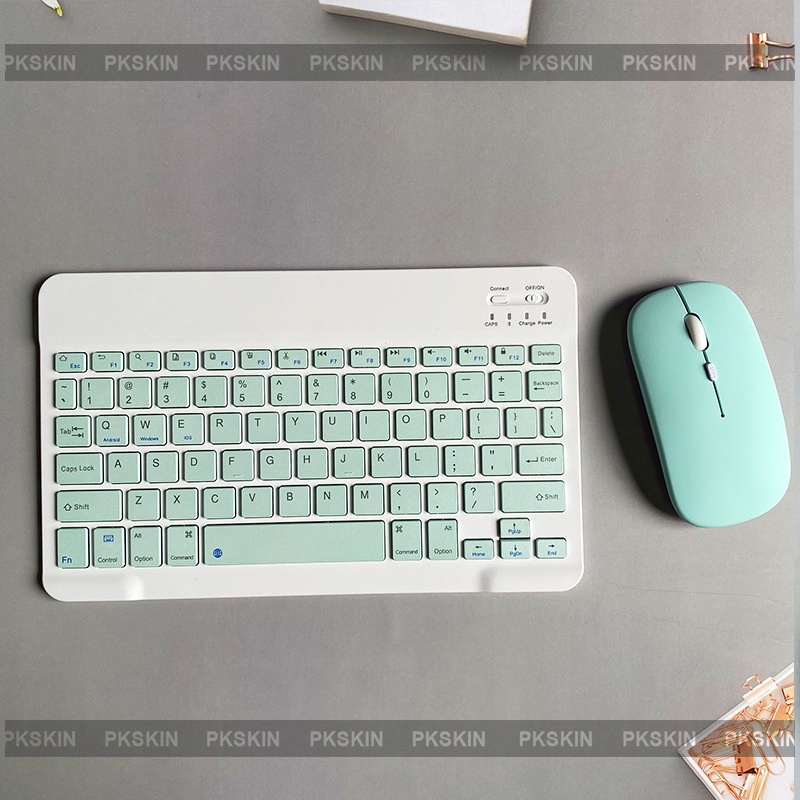 Combo bàn phím và chuột bluetooth không dây 10 inch nhiều màu sắc dành cho điện thoại , laptop , máy tính bảng , tivi... | BigBuy360 - bigbuy360.vn