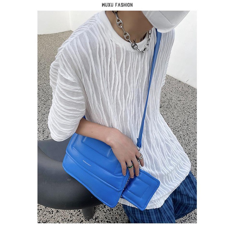 Áo thun nam tay lỡ vải Sóng nổi 3D Ripples Luxury