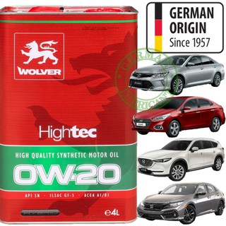[GERMCBACK] DẦU ÔTÔ WOLVER HIGHTEC 0W-20 (4L) xe hơi German Lubricant