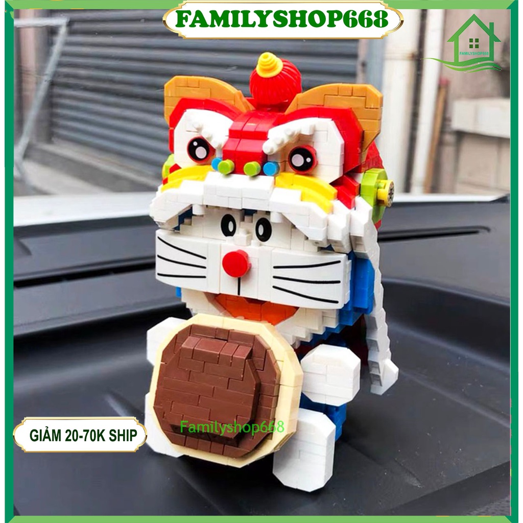 xếp hình Doremon Kỳ Lân Đồ Chơi Doremon Lắp Ghép Doremon Kỳ Lân cho bé LP 210532