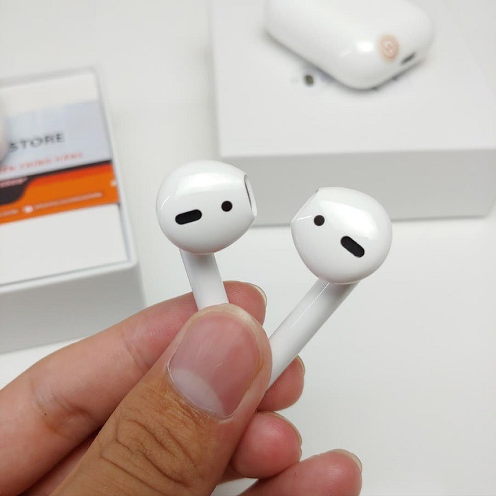 Airpods 2 (Đổi Tên - Định Vị) Chống ồn, Cảm biến vân tay [Phiên Bản Cao Cấp Như Auth]