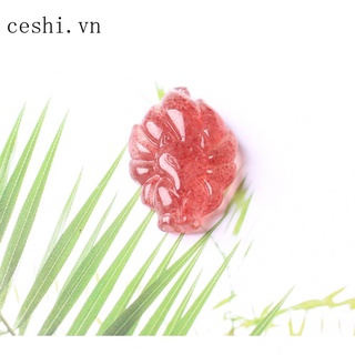 Natural strawberry crystal pendant