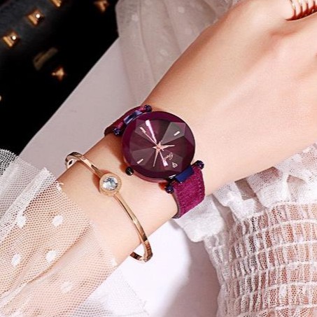 [CHÍNH HÃNG] Đồng hồ nữ Gedi dây da lộn mặt 3D | BigBuy360 - bigbuy360.vn