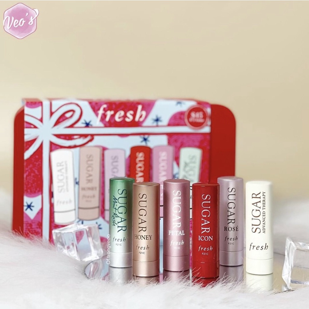 [Tách set] Son dưỡng môi có màu Fresh Sugar Lip Treatment Minisize 2.2g