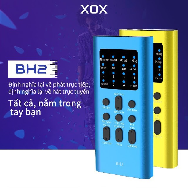 Sound Card XOX BH2 Tiếng Việt chính hãng chuyên livestream