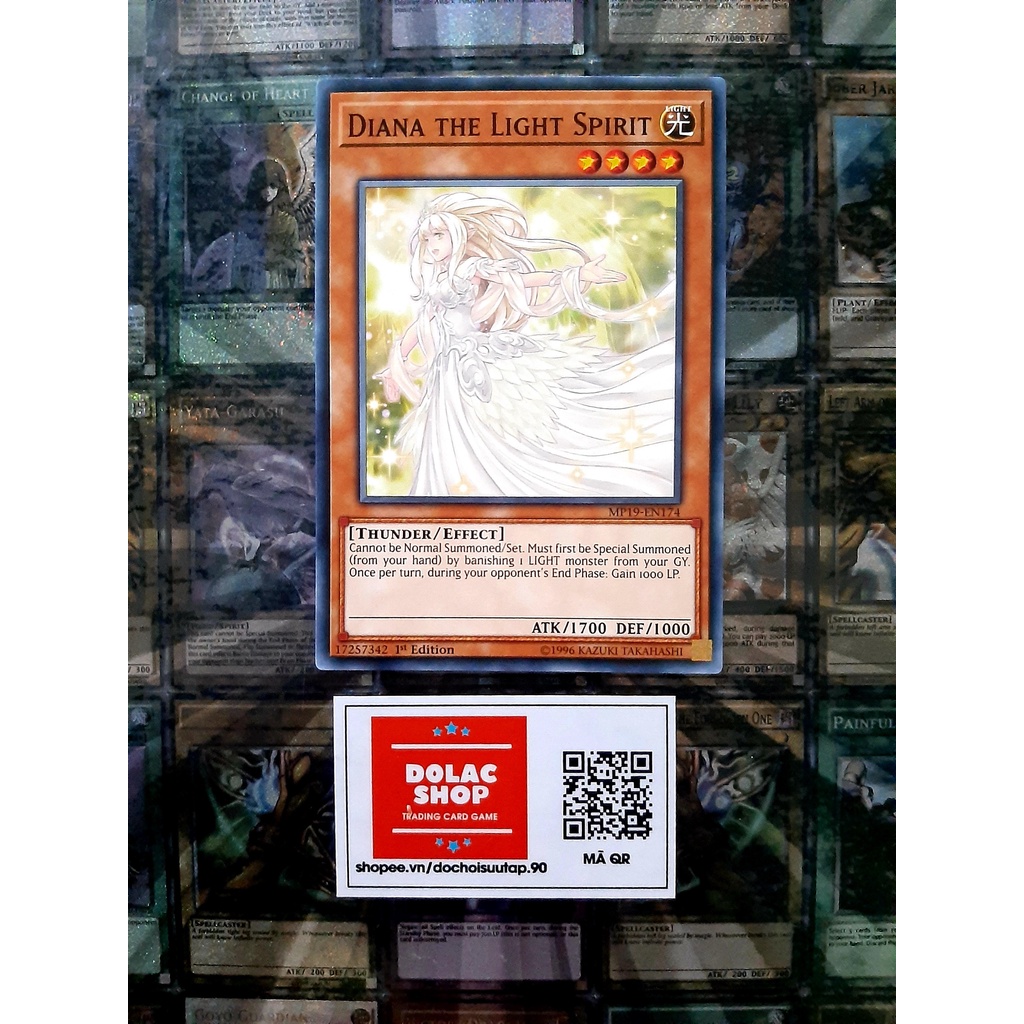 Thẻ Bài Mint90 Yugioh Monster Diana the Light Spirit - Common