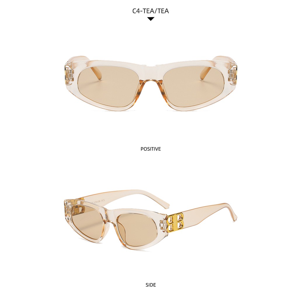 Kính mát mắt mèo phong cách hiphop thời trang Âu Mỹ 2021