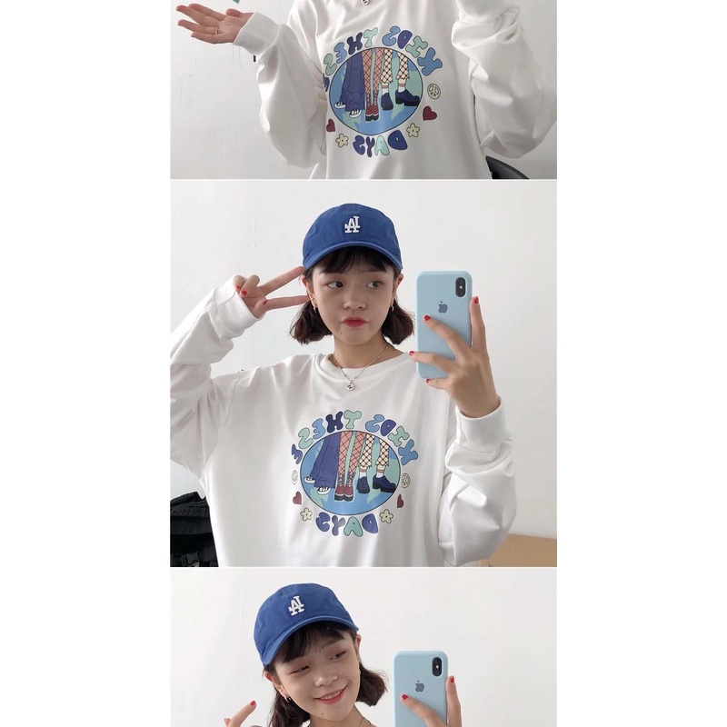 Áo Sweater Cổ Tròn Dáng Rộng In Họa Tiết Phong Cách Hàn Quốc Thời Trang Mùa Thu Mới 2021 | BigBuy360 - bigbuy360.vn