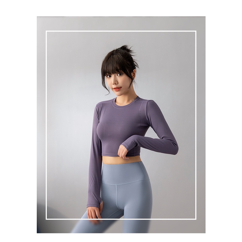 Bộ Áo Tay Dài Dài Thể Thao Tập Yoga Cho Nữ