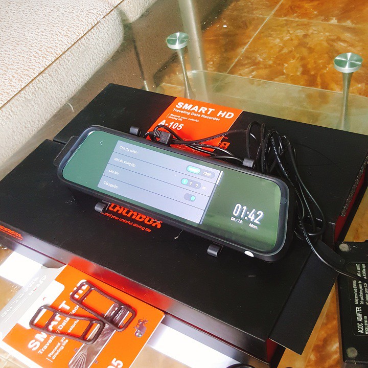 [BIG SALE] CAMERA HÀNH TRÌNH GƯƠNG 10 INCH A105 SIÊU NÉT - CAM SAU FLLHD 1080P | BigBuy360 - bigbuy360.vn