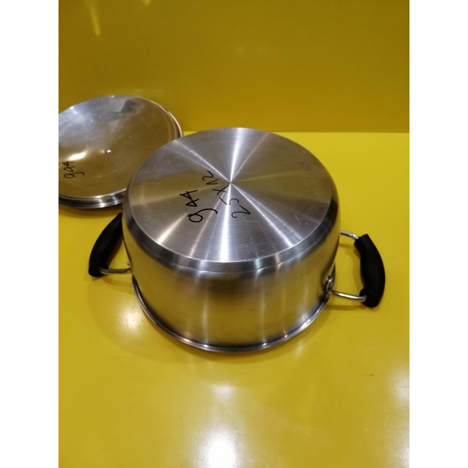 Nồi inox nội địa Nhật, size 25cm, cao 12cm (mã 944), Dùng được bếp từ