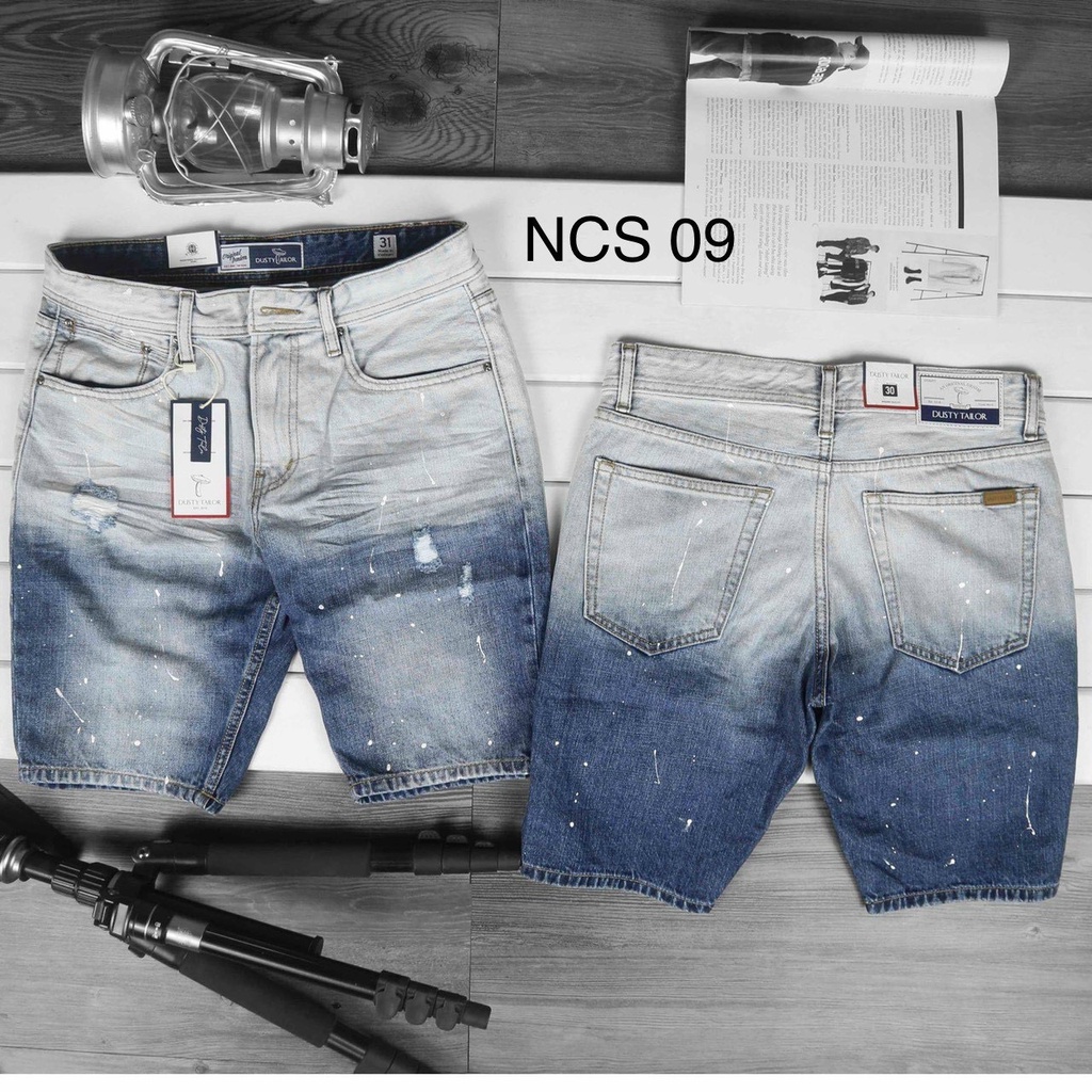 Quần short jean nam cao cấp thêu short jean ngắn chất bò DIO vải đẹp chuẩn đẹp hàng tốt