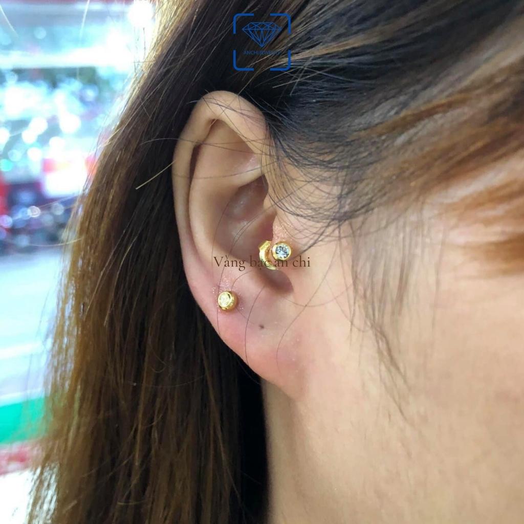 Dụng cụ tự bấm, xỏ lỗ tai có khuyên sẵn cho nam, nữ,e bé  không đau,Anchi jewelry