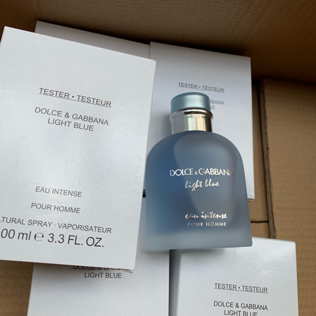 HOT [FreeShip] NUOC HOA CHINH HANG Nước hoa tester D&G light blue eau intense pour homme 100ml