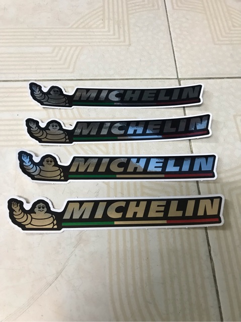 Tem logo dán phuộc si crom MICHElin