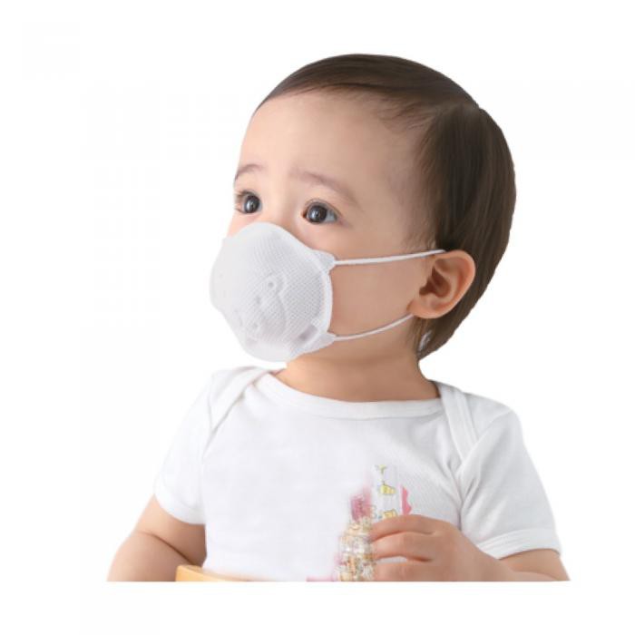 Khẩu Trang Hình Gấu Pigeon Nội Địa Nhật Cho Bé Từ 1-6 Tuổi Kháng Khuẩn An Toàn Cho Bé Túi 3 Chiếc