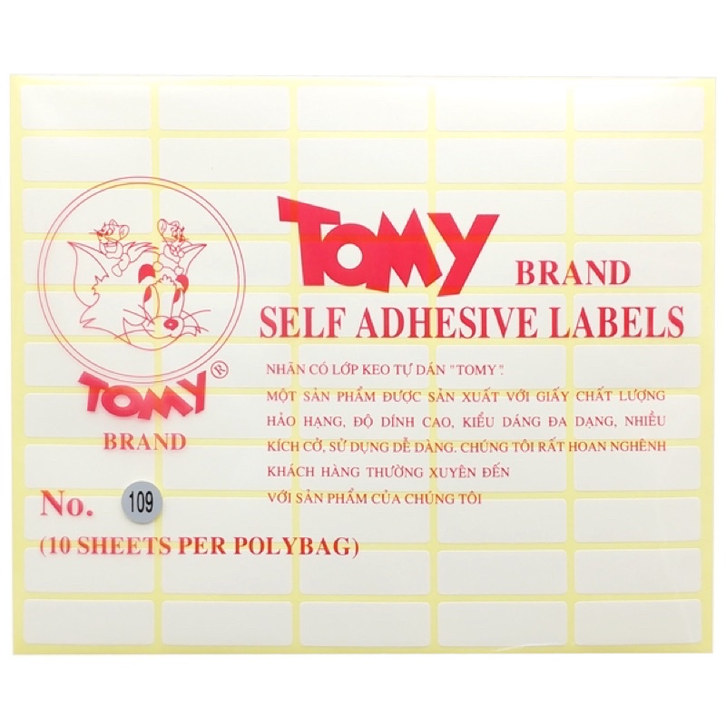 GIẤY DÁN TOMY A5 Xấp 10t