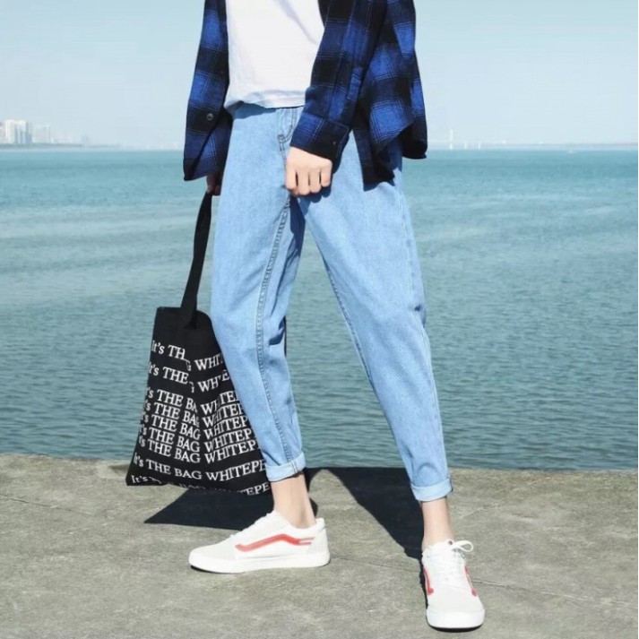 Quần Jean Baggy Nam Basic Xanh Sáng Siêu Hot - SP39 | BigBuy360 - bigbuy360.vn