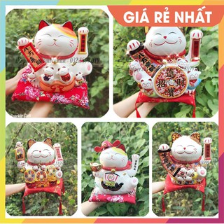 [GIẢM GIÁ 25 CM GIÁ RẺ] Tổng hợp mèo thần tài chiêu tài lộc - phong thủy may mắn vẫy tay chào mời gọi khách