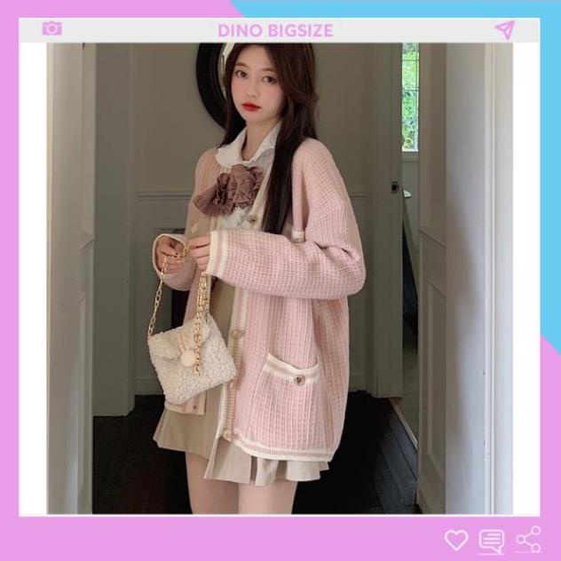 Áo cardigan nữ, Áo len cardigen bigsize dành cho nữ dáng rộng phong cách Hàn Quốc - M-4XL -DINO | BigBuy360 - bigbuy360.vn