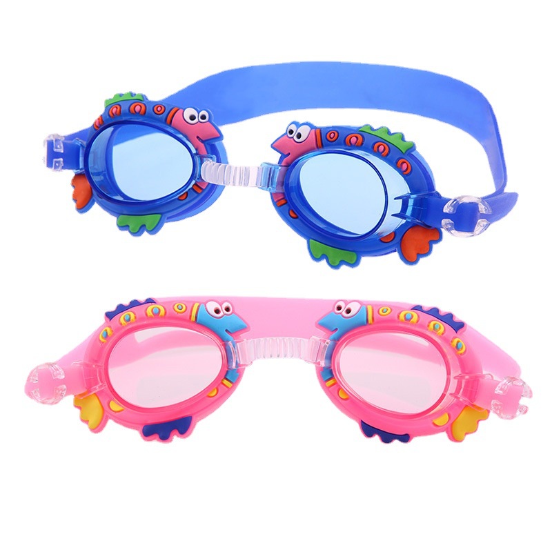Kính bơi trẻ em không gọng góc siêu rộng 230º có viền cao su 1.5cm ngăn nước vào mắt EMA gối nệm êm cho người việt