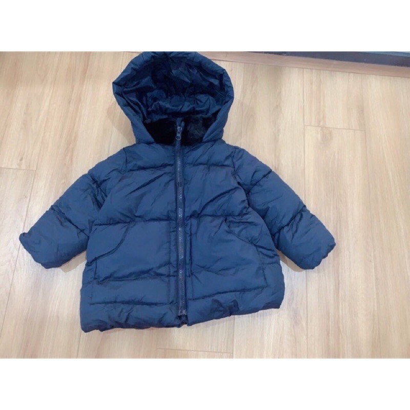 Áo khoác phao zara dư xịn bé trai xanh than