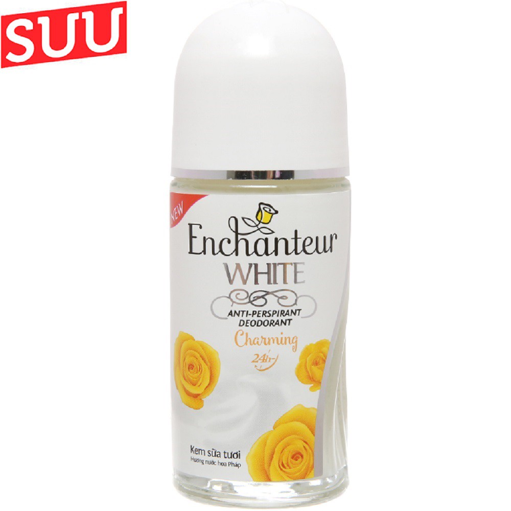 Lăn Khử Mùi Dưỡng Trắng dạng sữa Enchanteur 50ml suu.shop cam kết 100% chính hãng | BigBuy360 - bigbuy360.vn