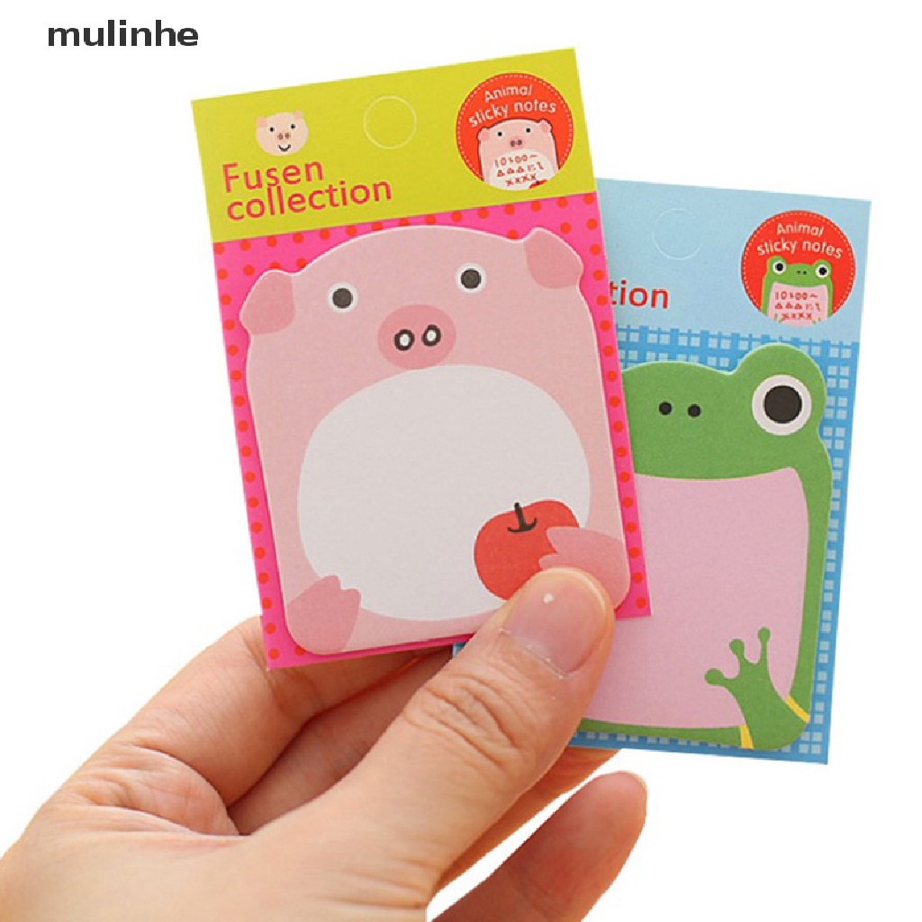 Mulinhe Giấy Dán Ghi Chú Đánh Dấu Trang Sách Hình Động Vật Kawaii Dễ Thương vn