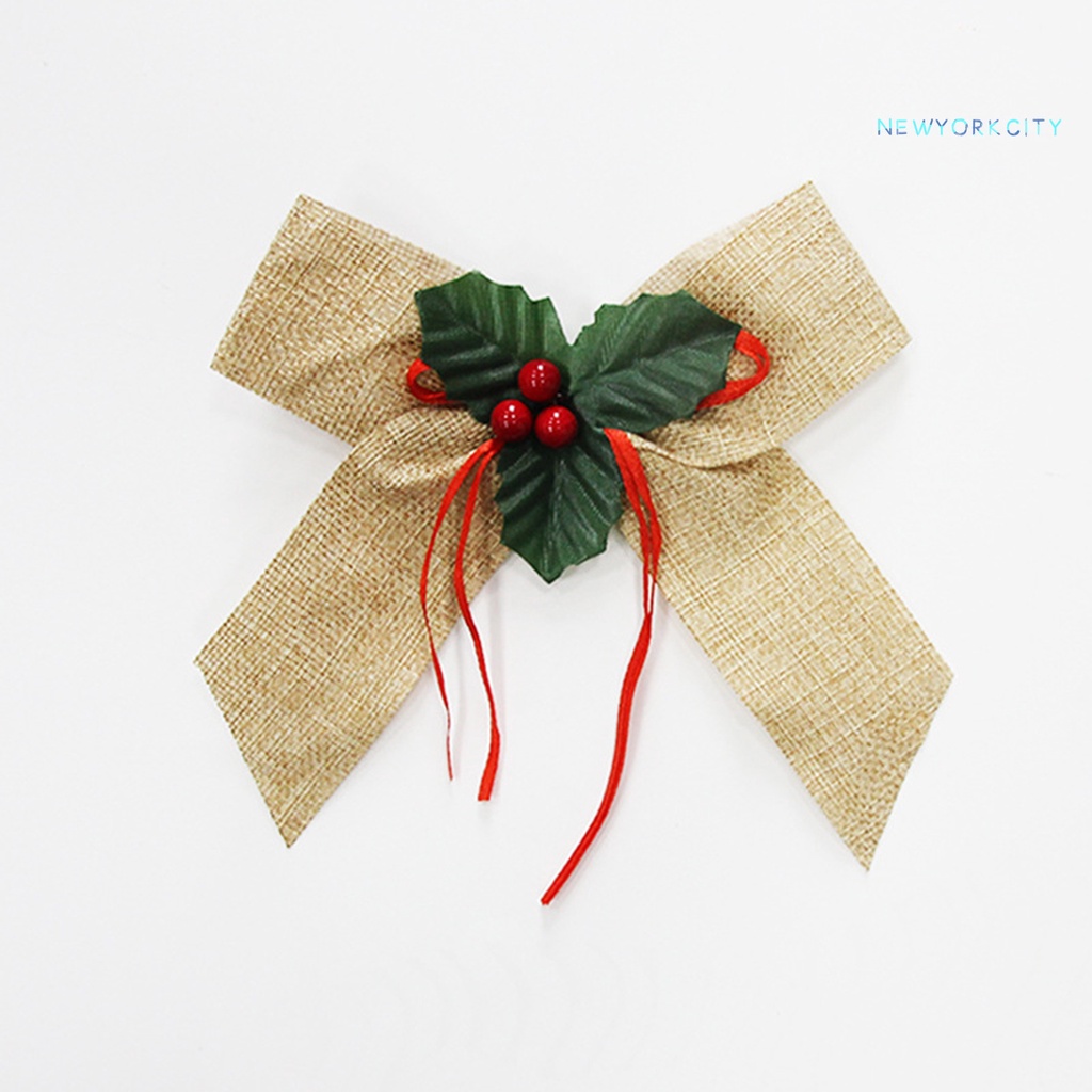 Set 2 Nơ Bướm Trang Trí Giáng Sinh Đa Năng Có Thể Tái Sử Dụng