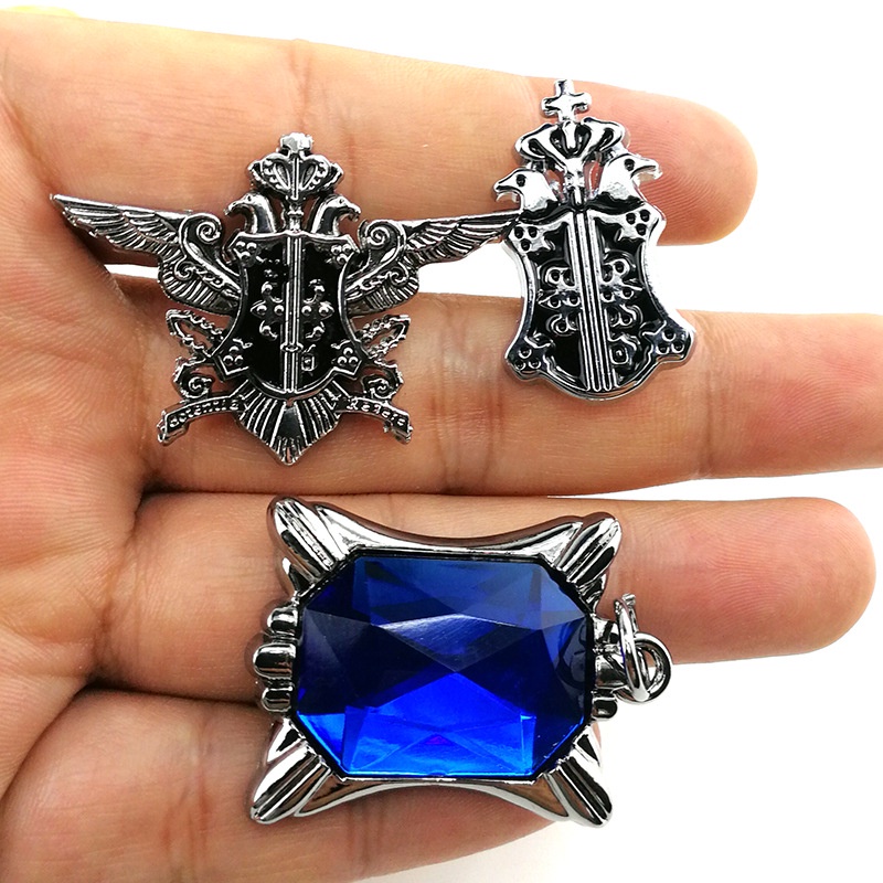 Nhẫn Hợp Kim Màu Đen Mặt Hình Nhân Vật Ciel Phantomhive Trong Phim Hoạt Hình Black Butler