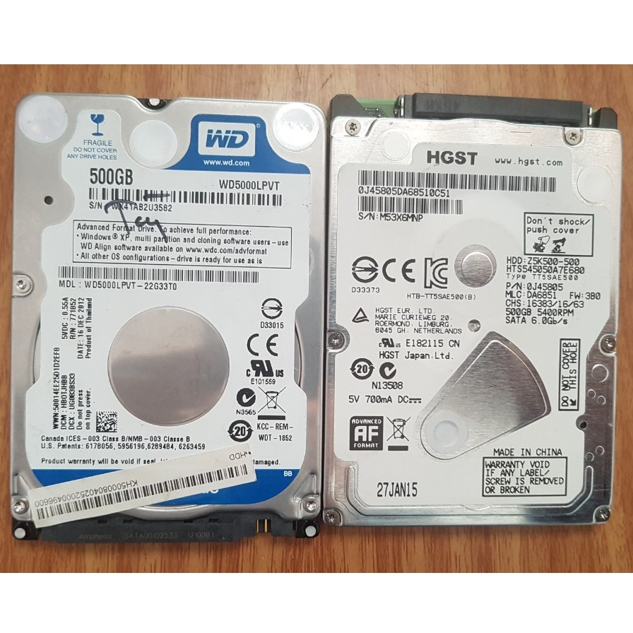 Ổ HDD 2.5'' LAPTOP BÓC MÁY 250G 320G 500G 1T và BOX  new ĐÃ TEST OK  - Hỗ Trợ cài win theo yêu cầu