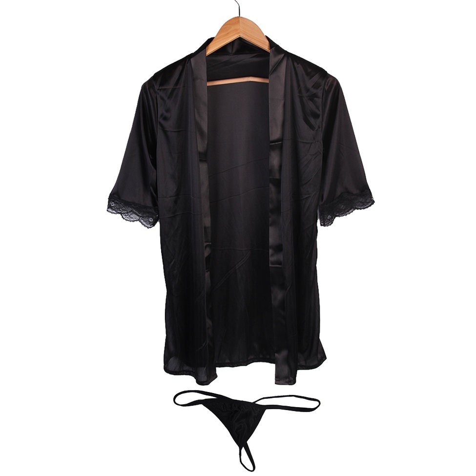 Áo choàng ngủ màu trơn gợi cảm dành cho nữ | BigBuy360 - bigbuy360.vn