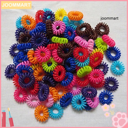 Set 20 Dây Cột Tóc Lò Xo Co Giãn Hình Điện Thoại Dành Cho Nữ