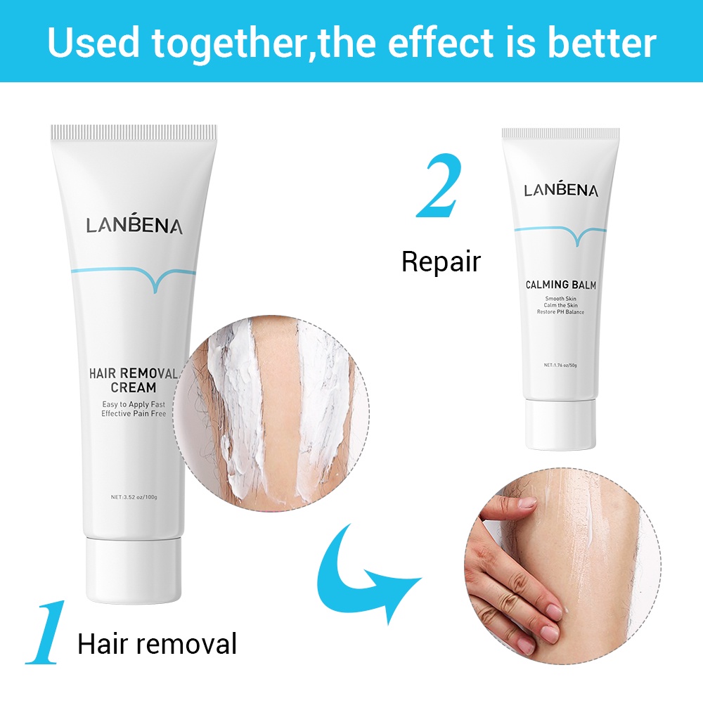 Kem tẩy lông LANBENA không đau rát hiệu quả tốt 80g