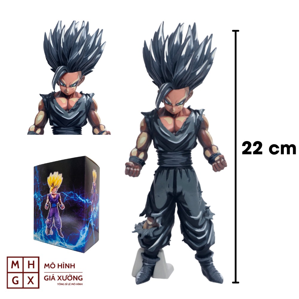 Mô hình Dragon Ball SonGoHan super saiyan bản 2D siêu đẹp có 2 màu tóc cao 22cm - mô hình figure 7 viên ngọc rồng
