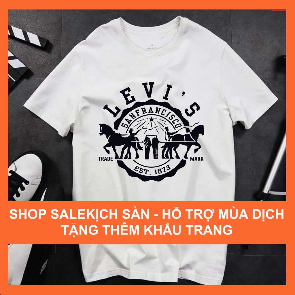 Áo thun in hình L.E.V.I.S.S không cổ Nam Nữ Unisex. Áo thun nam ngắn tay cổ tròn | BigBuy360 - bigbuy360.vn