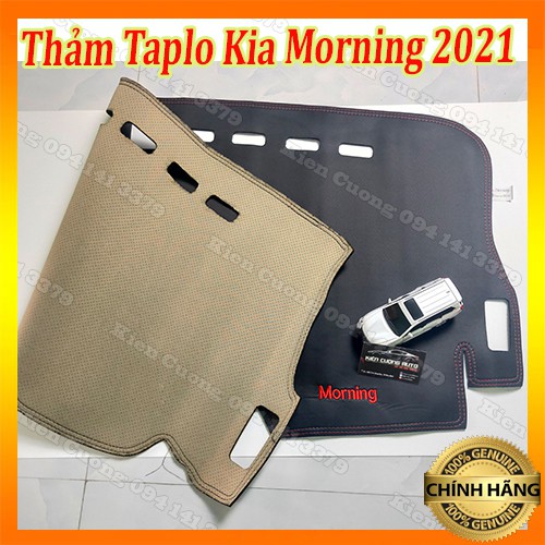 [ BẢO HÀNH 2 NĂM ] Thảm Taplo Kia Morning 2021 Da carbon hoặc nhung lông cừu