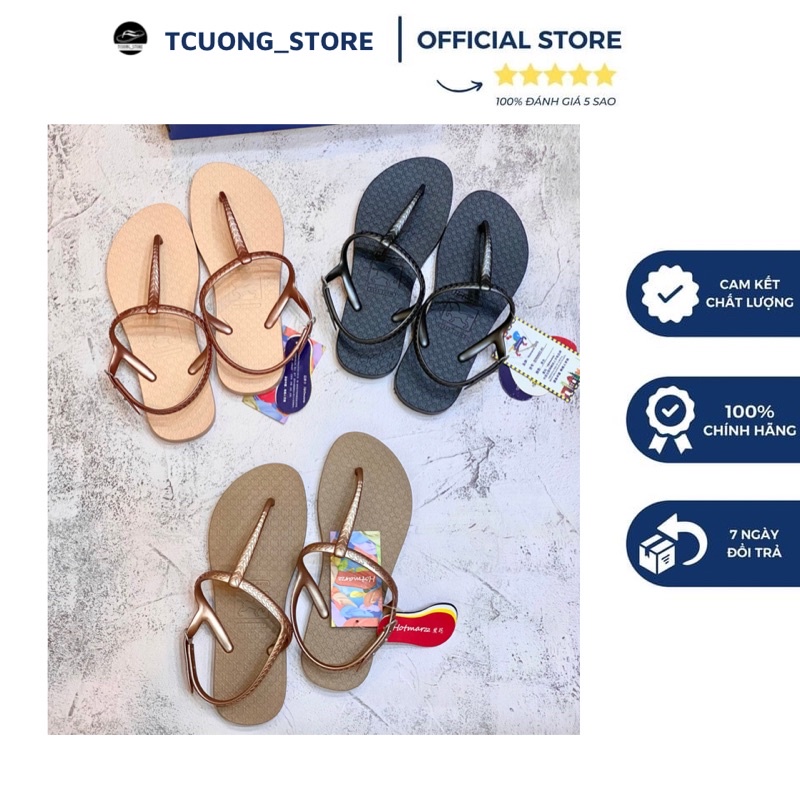 Giày sandal nữ, dép xỏ ngón nữ có quai hậu Hotmarzz chính hãng, thời trang, không trơn trượt