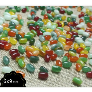 combo hạt đá, dây dù, nguyên liệu làm vòng handmade