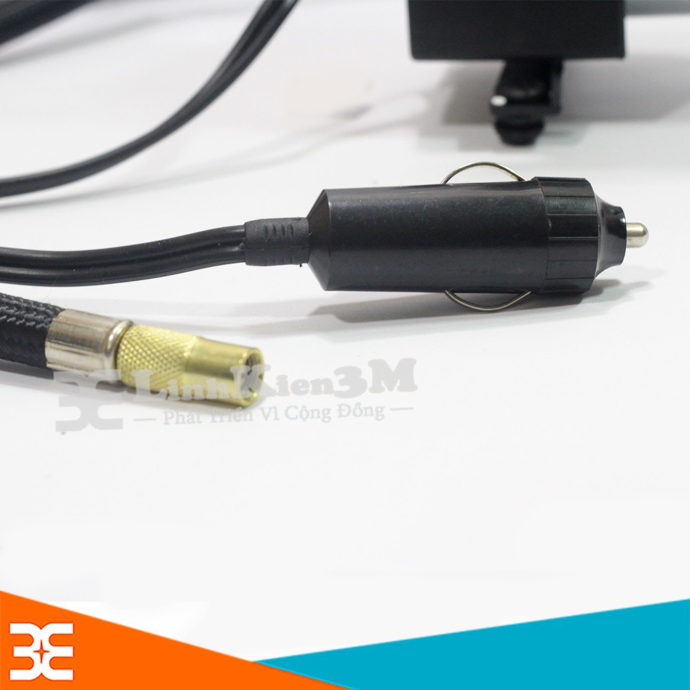 Bơm Lốp Ô Tô Xe Máy 12VDC 965 Kpa Màu Bạc