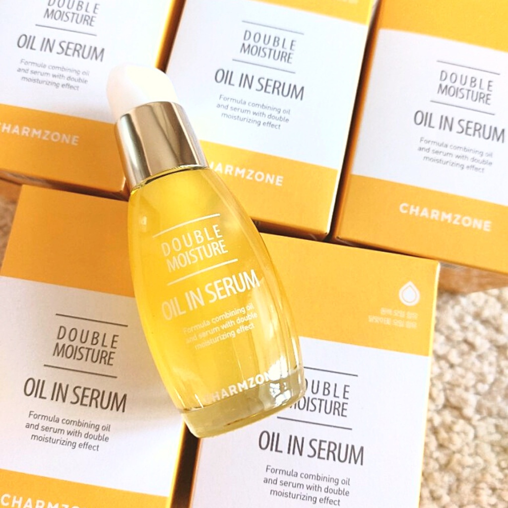 Set 2 Tinh chất ngừa lão hóa và dưỡng ẩm Charmzone Anti-Wrinkle Pink Oil in Serum 30ml x 2p
