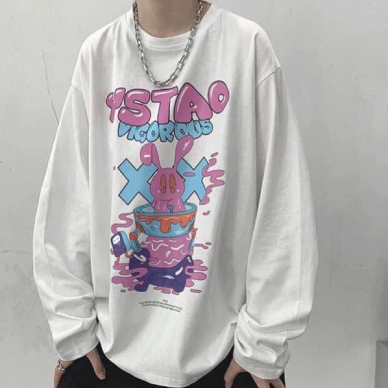 Áo LongTee OverSize Thỏ Ảnh Thật