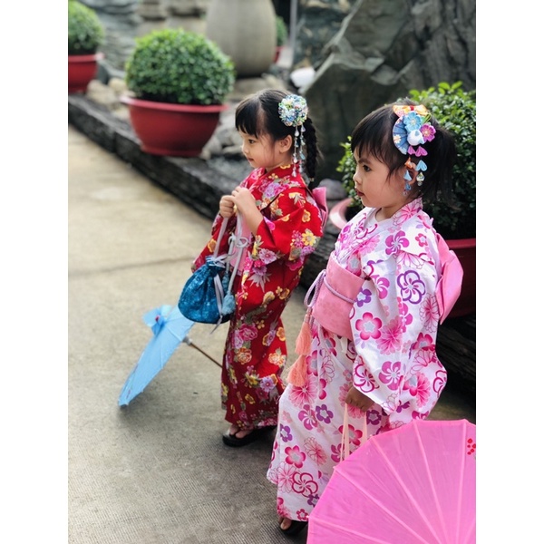 Kẹp tóc phong cách Nhật Bản -Kanzashi Nhật chụp hình Kimono yukata