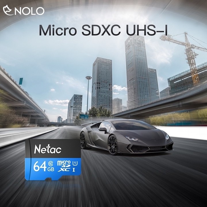 Thẻ Nhớ MicroSD Netac Dung Lượng 64Gb Model P500 Chuẩn Class 10 U1 Tốc Độ Truy Xuất Lên Đến 90Mbs