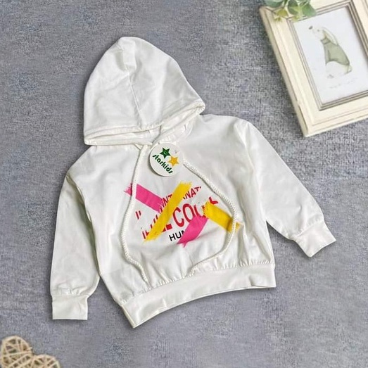 Áo khoác hè hoodie cho mẹ và bé gái siêu xinh size 10-60kg