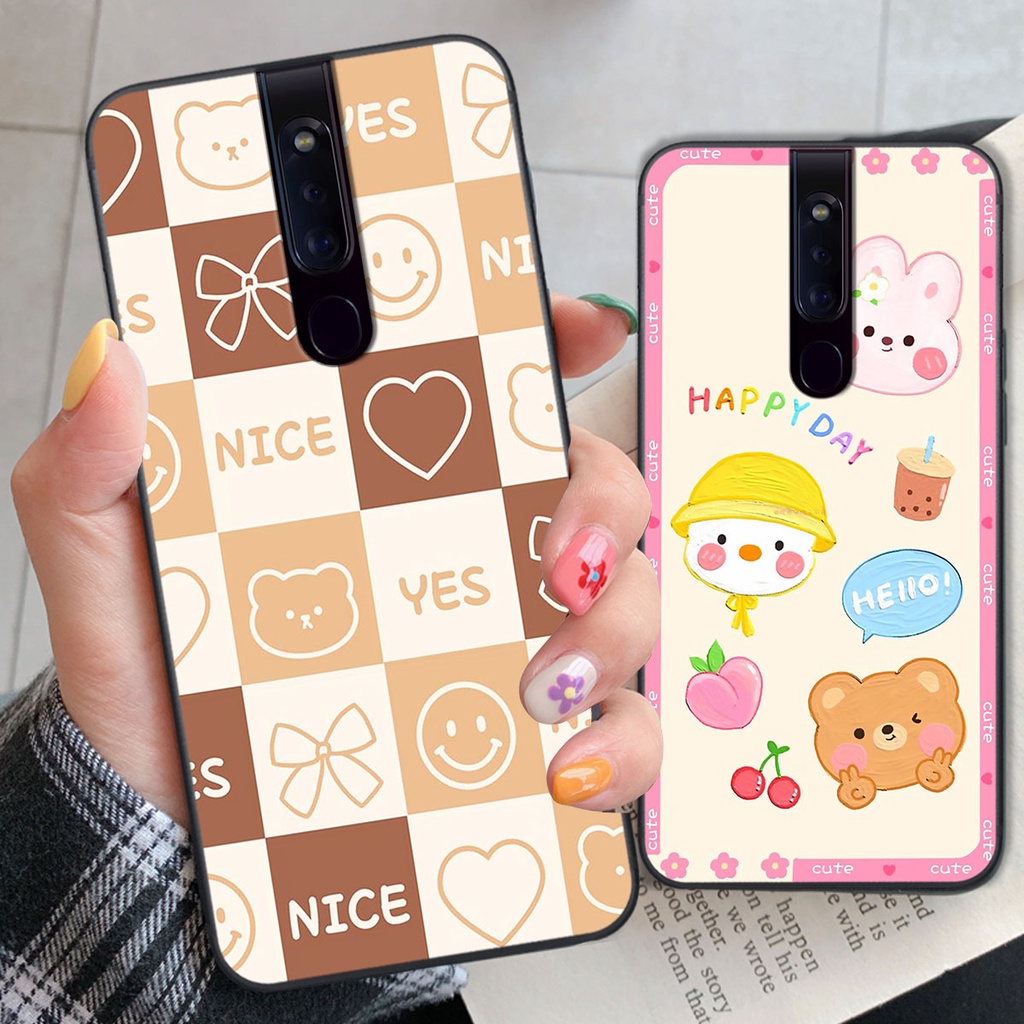 Ốp lưng Oppo F11 PRO happy day, gấu bear dễ thương - BỀN - ĐẸP -BAO GIÁ TOÀN THỊ TRƯỜNG