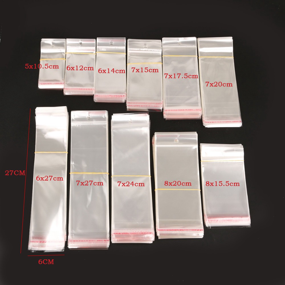 Set 100 Túi Nhựa Trong Suốt Đựng Vật Dụng Tiện Lợi