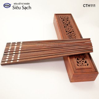 ĐŨA GỖ TRẮC KHẢM 3 CHẤM XÀ CỪ HAHANCO CTH111