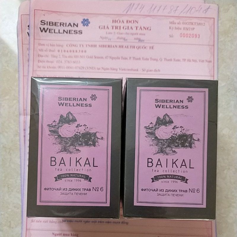 Trà giải độc gan thảo mộc Baikal số 6 - Thanh lọc giải độc gan - 100% thảo mộc thiên nhiên - Siberi Nga