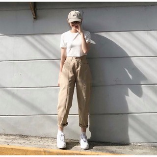Quần Baggy Kaki Đen